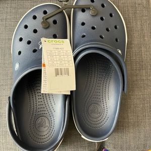 Unisex crocs crocband II blue size m9/w11. New w tags